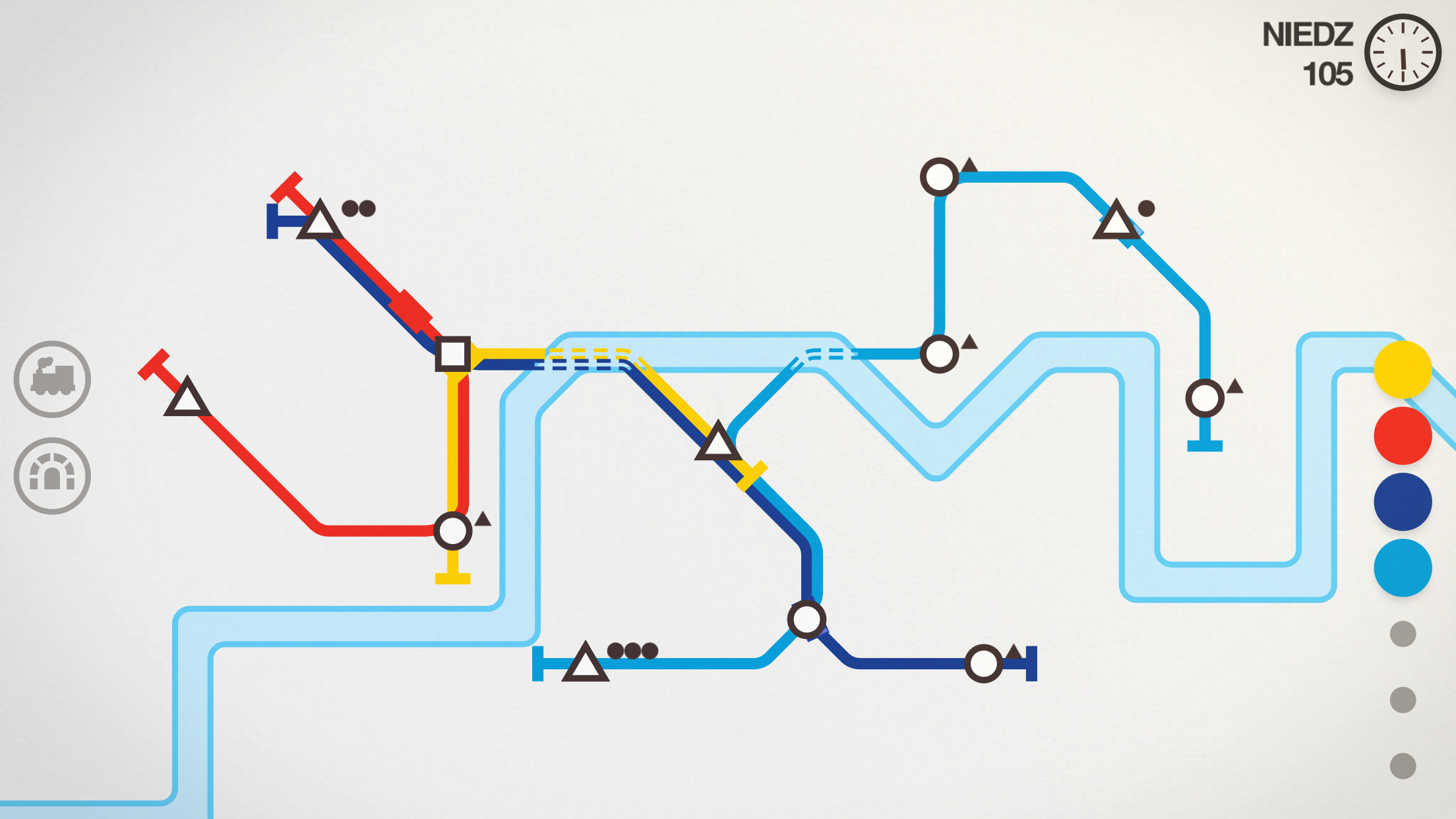 Zrzut ekranu z gry Mini Metro